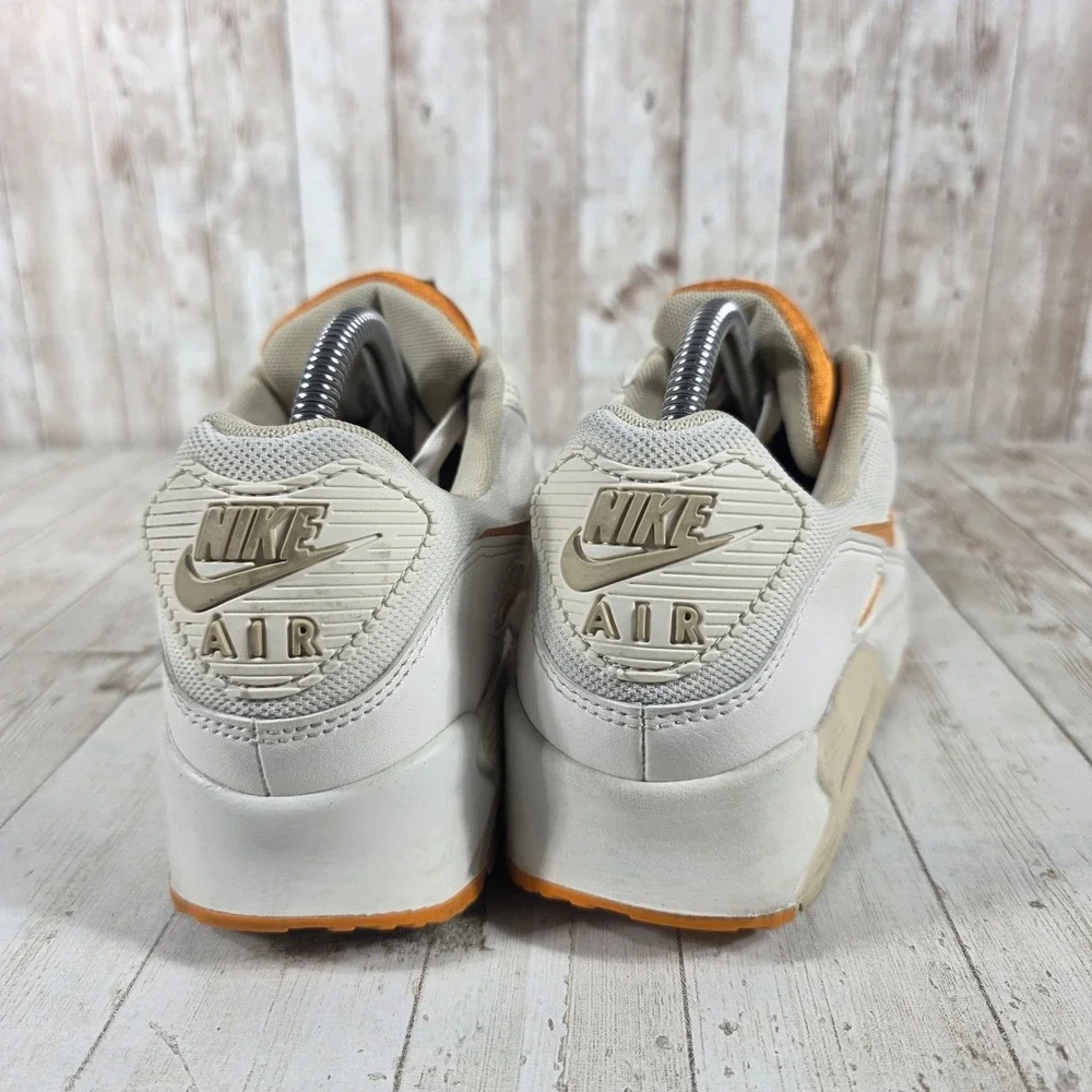 Nike Air Max 90 Light Bone University‎ Gold DQ8593-001 Womens Size 9.5 Sneakers